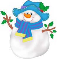 a winter snowman
